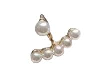 Pearl Ear Crawler Earrings