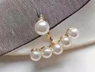 Pearl Ear Crawler Earrings