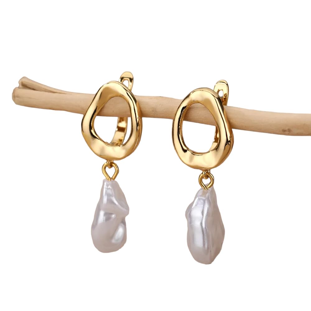 "Zara" Dangle Drop Elegant Pearl Earrings for Women