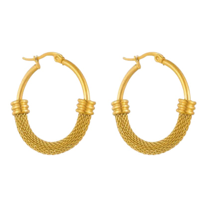 Medieval Mesh Hoop Earrings