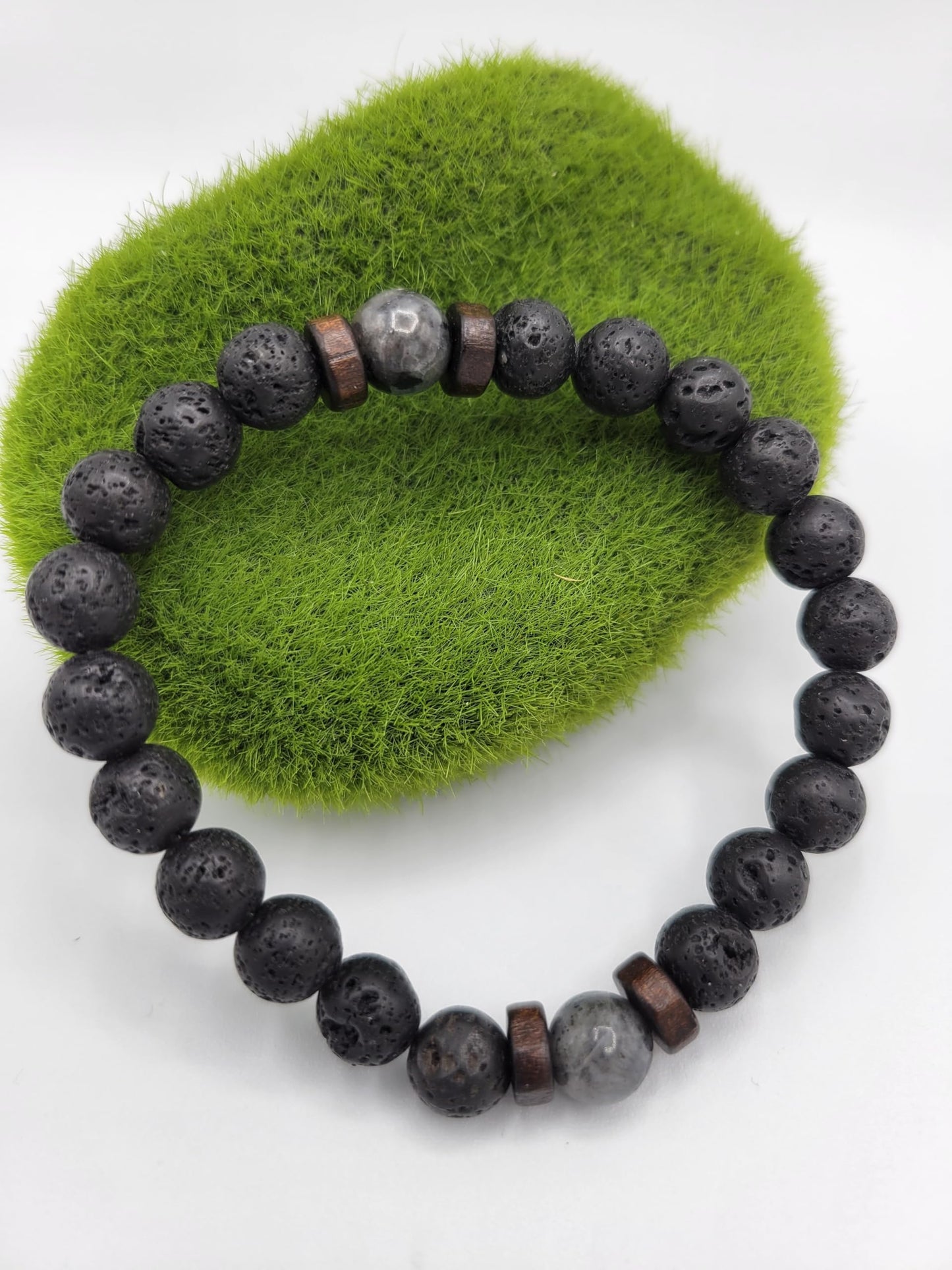 Volcanic Stone Bead Tibetan Chakra Bracelet